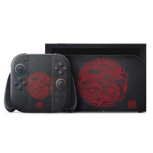 Red Dragon Nintendo Switch 2 (2025) with Joy-Con Skin